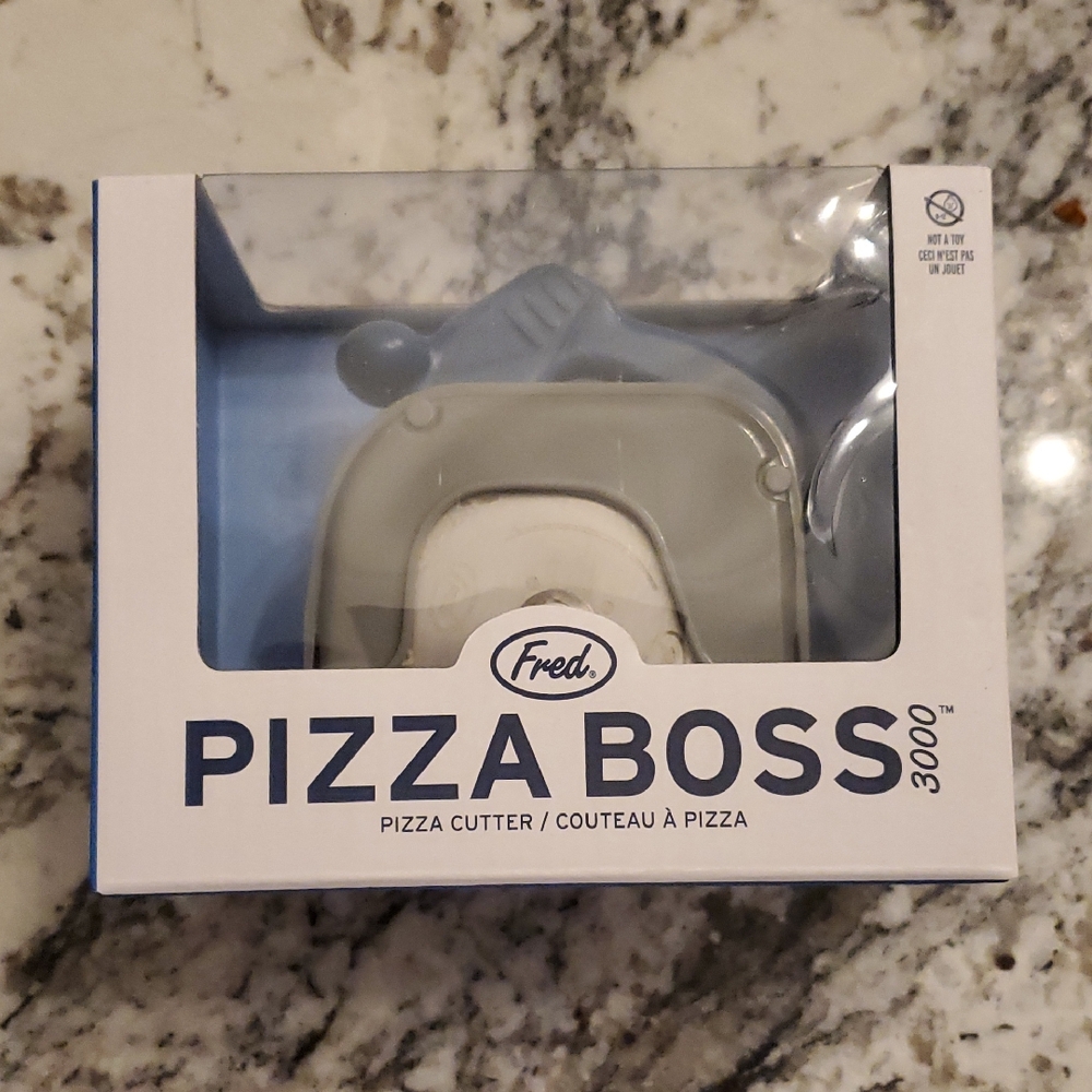 Fred Pizza Boss 3000 Cutter in Gray and Blue NEW IN BOX
